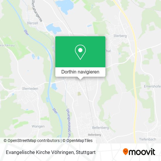 Evangelische Kirche Vöhringen Karte