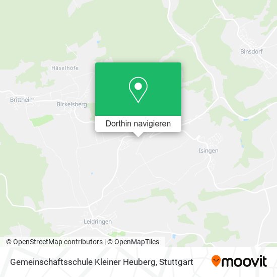 Gemeinschaftsschule Kleiner Heuberg Karte