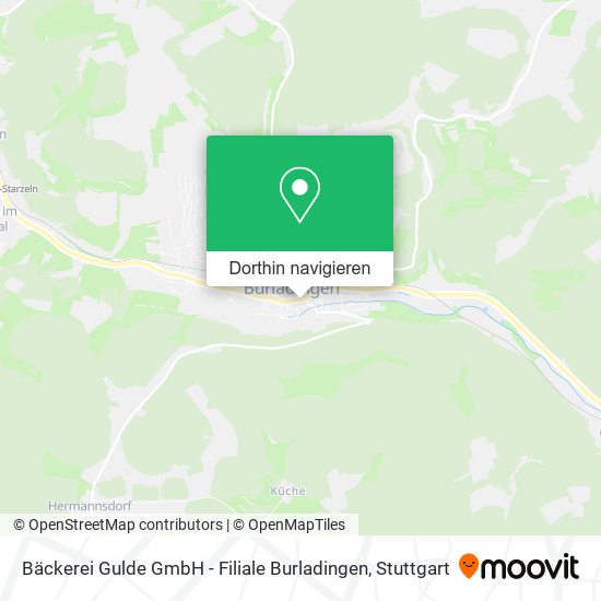 Bäckerei Gulde GmbH - Filiale Burladingen Karte