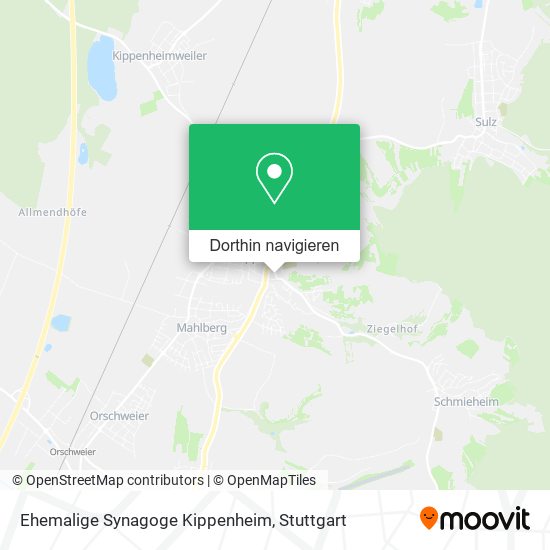Ehemalige Synagoge Kippenheim Karte