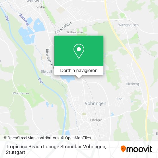 Tropicana Beach Lounge Strandbar Vöhringen Karte