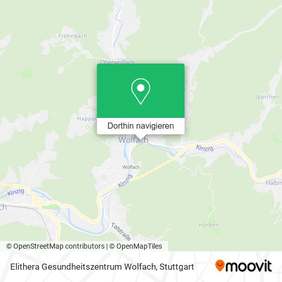 Elithera Gesundheitszentrum Wolfach Karte