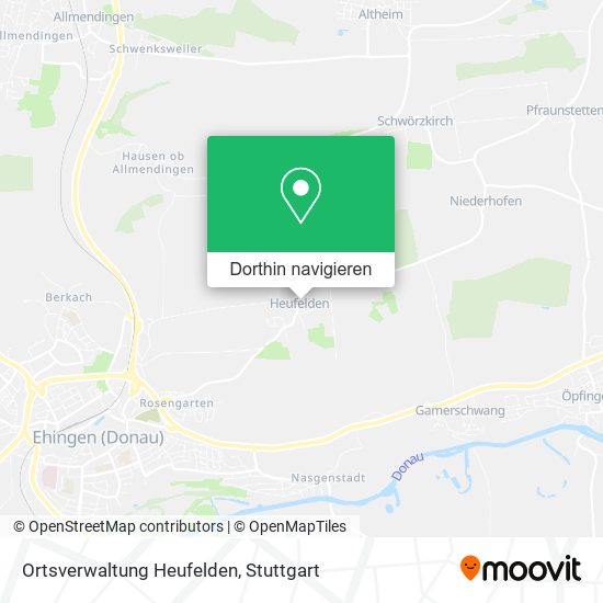 Ortsverwaltung Heufelden Karte