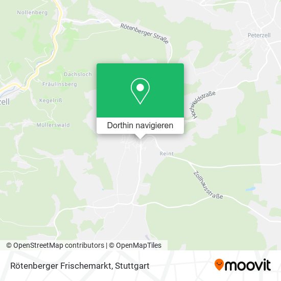Rötenberger Frischemarkt Karte