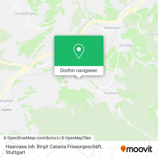 Haaroase Inh. Birgit Catania Friseurgeschäft Karte