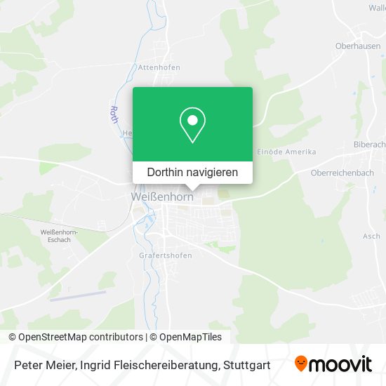 Peter Meier, Ingrid Fleischereiberatung Karte