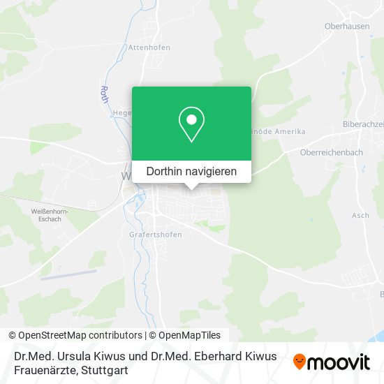 Dr.Med. Ursula Kiwus und Dr.Med. Eberhard Kiwus Frauenärzte Karte
