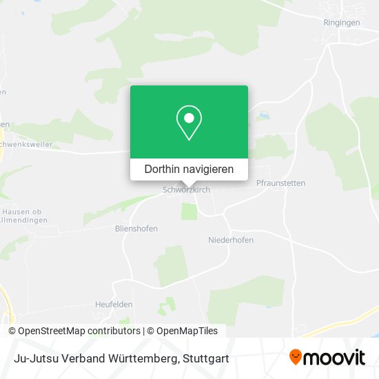 Ju-Jutsu Verband Württemberg Karte