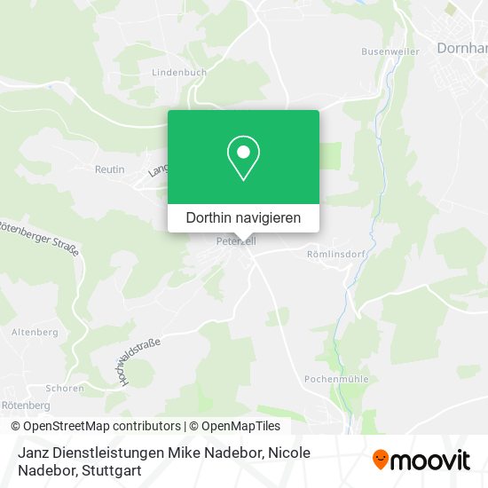 Janz Dienstleistungen Mike Nadebor, Nicole Nadebor Karte