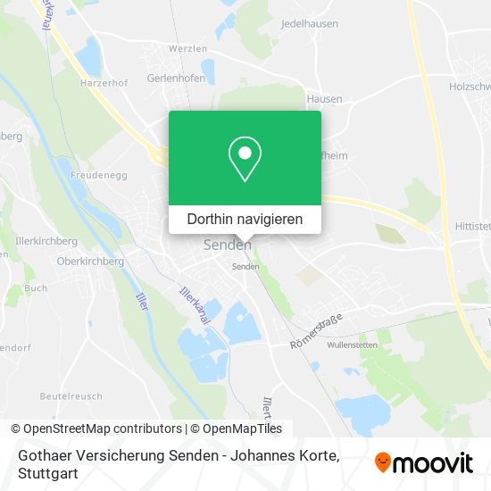 Gothaer Versicherung Senden - Johannes Korte Karte
