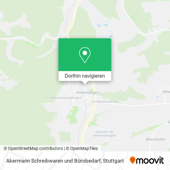 Akermann Schreibwaren und Bürobedarf Karte