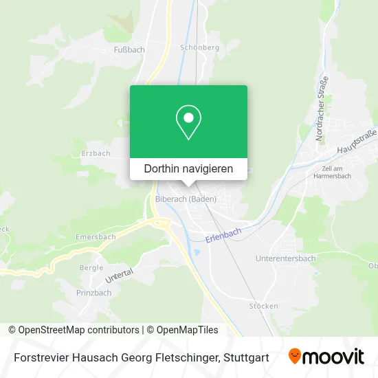 Forstrevier Hausach Georg Fletschinger Karte