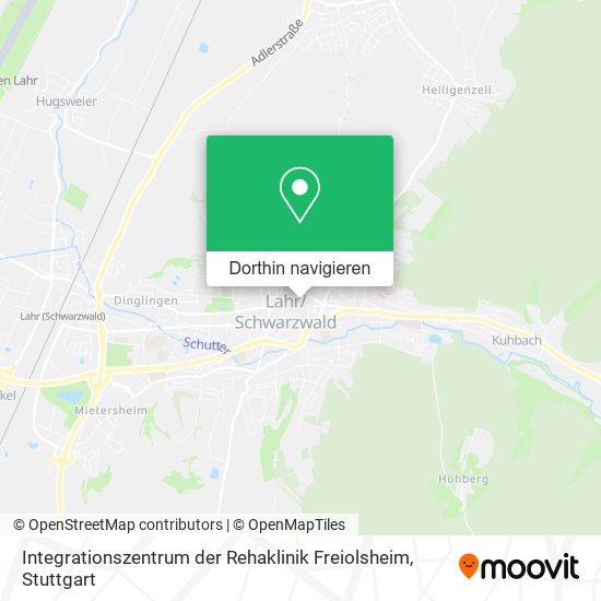 Integrationszentrum der Rehaklinik Freiolsheim Karte