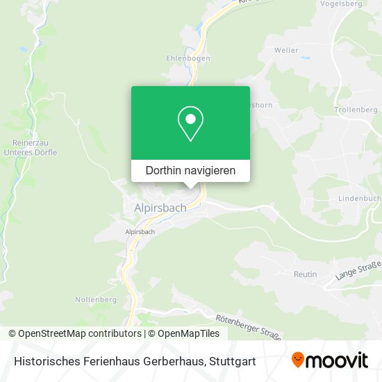 Historisches Ferienhaus Gerberhaus Karte