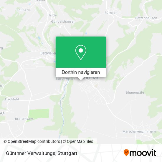 Günthner Verwaltungs Karte