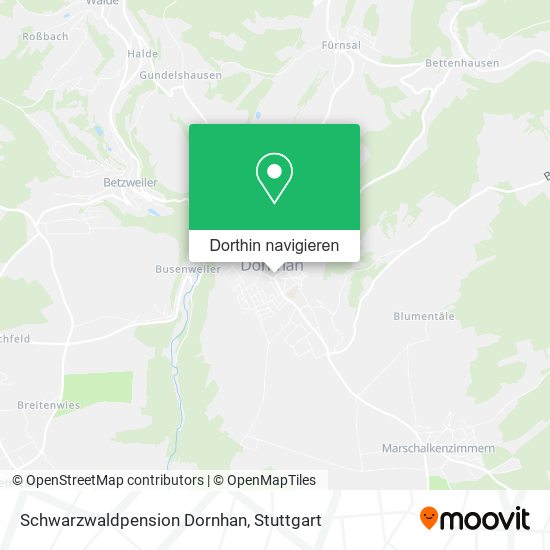 Schwarzwaldpension Dornhan Karte