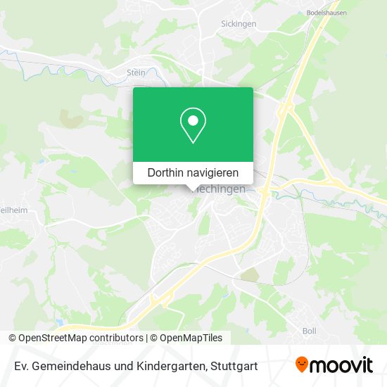 Ev. Gemeindehaus und Kindergarten Karte
