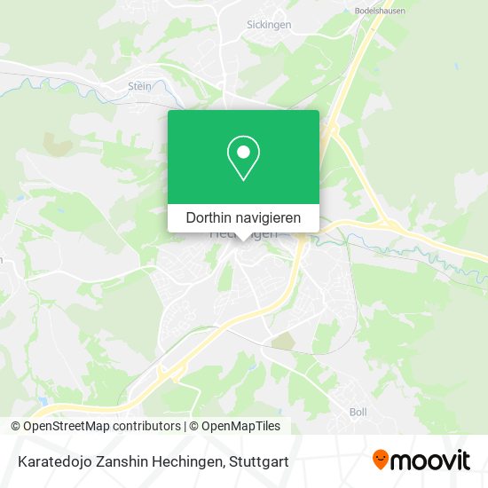 Karatedojo Zanshin Hechingen Karte