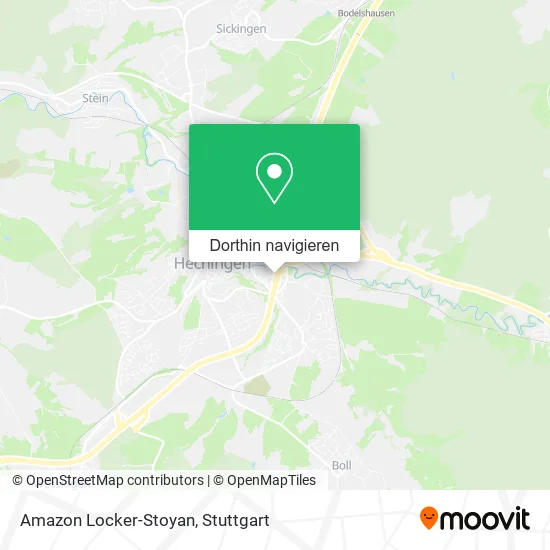 Amazon Locker-Stoyan Karte