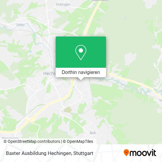 Baxter Ausbildung Hechingen Karte
