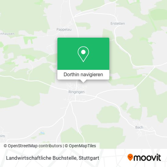 Landwirtschaftliche Buchstelle Karte