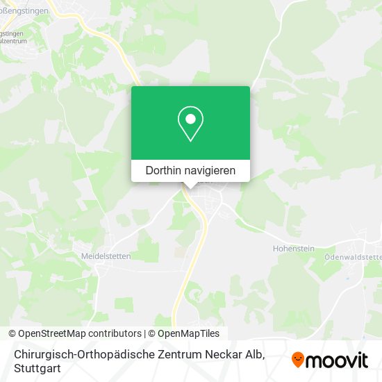 Chirurgisch-Orthopädische Zentrum Neckar Alb Karte