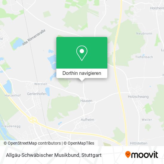 Allgäu-Schwäbischer Musikbund Karte