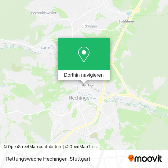 Rettungswache Hechingen Karte