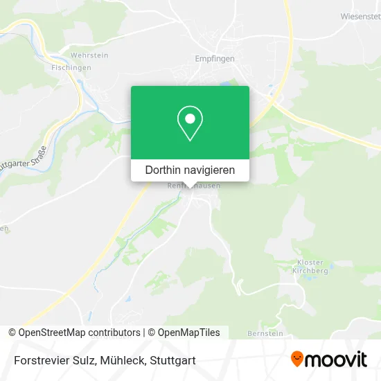 Forstrevier Sulz, Mühleck Karte