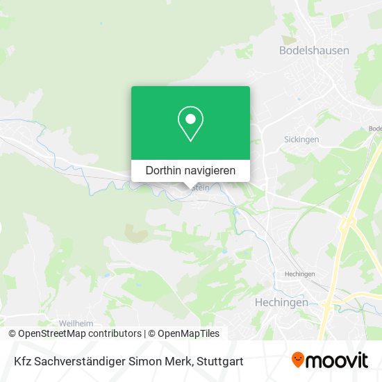 Kfz Sachverständiger Simon Merk Karte