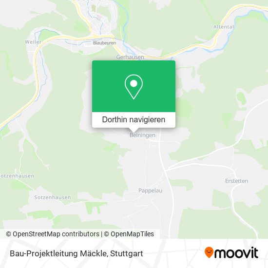 Bau-Projektleitung Mäckle Karte
