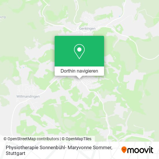 Physiotherapie Sonnenbühl- Maryvonne Sommer Karte