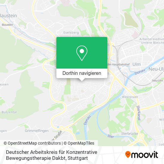 Deutscher Arbeitskreis für Konzentrative Bewegungstherapie Dakbt Karte