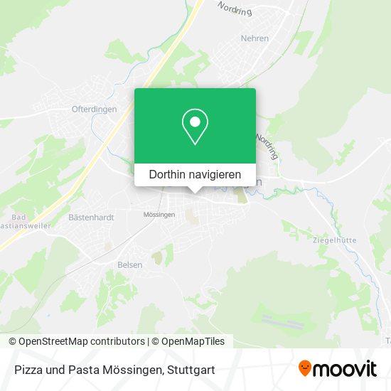 Pizza und Pasta Mössingen Karte