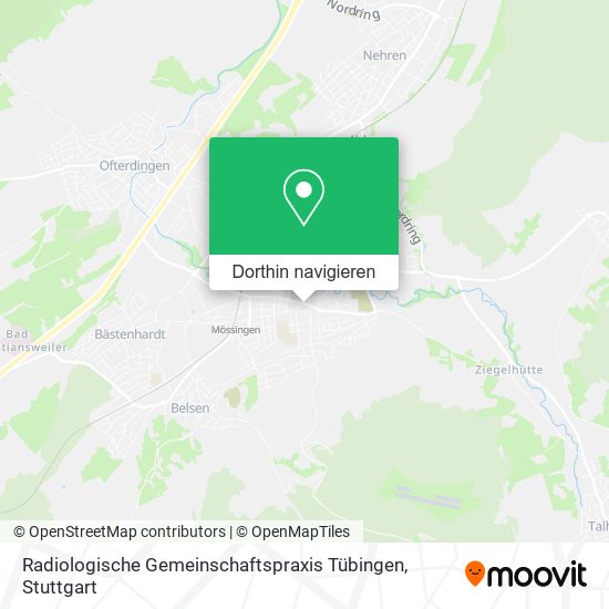 Radiologische Gemeinschaftspraxis Tübingen Karte