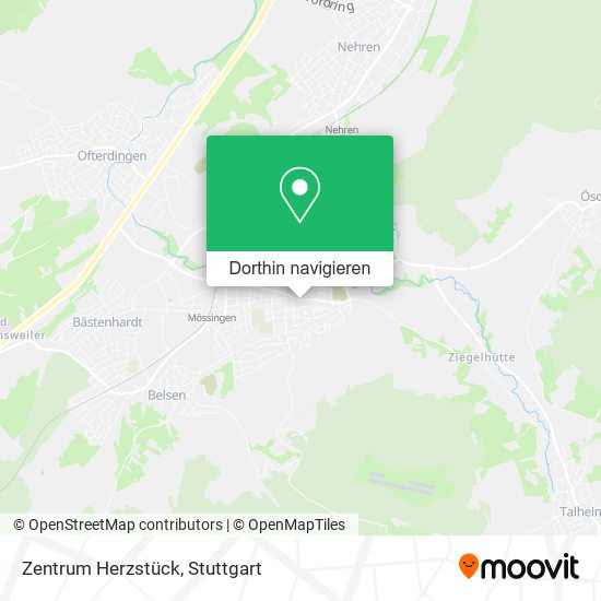 Zentrum Herzstück Karte