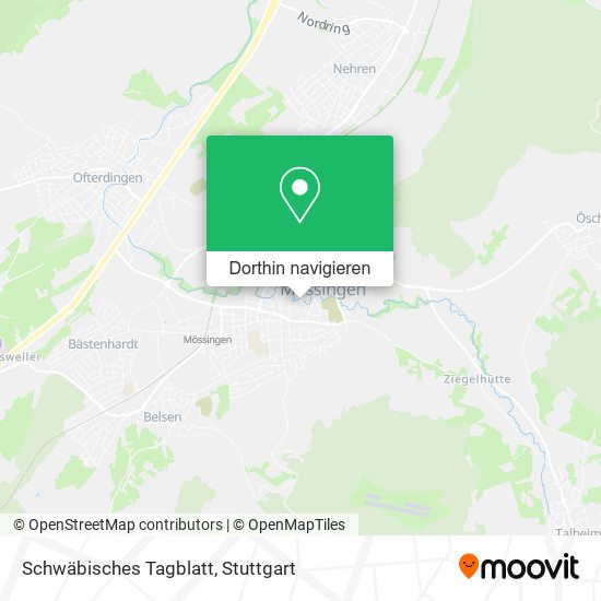 Schwäbisches Tagblatt Karte