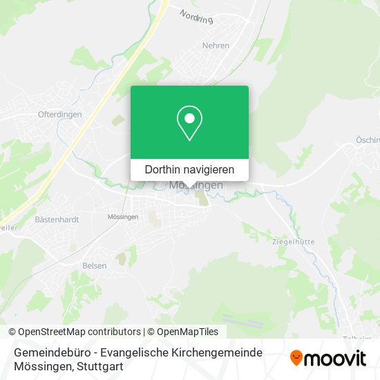 Gemeindebüro - Evangelische Kirchengemeinde Mössingen Karte