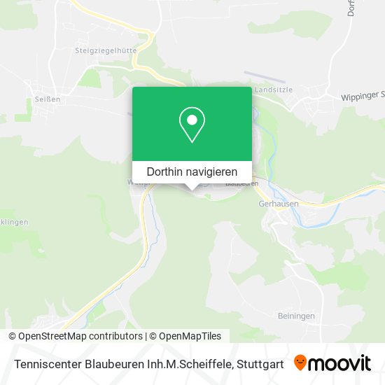 Tenniscenter Blaubeuren Inh.M.Scheiffele Karte