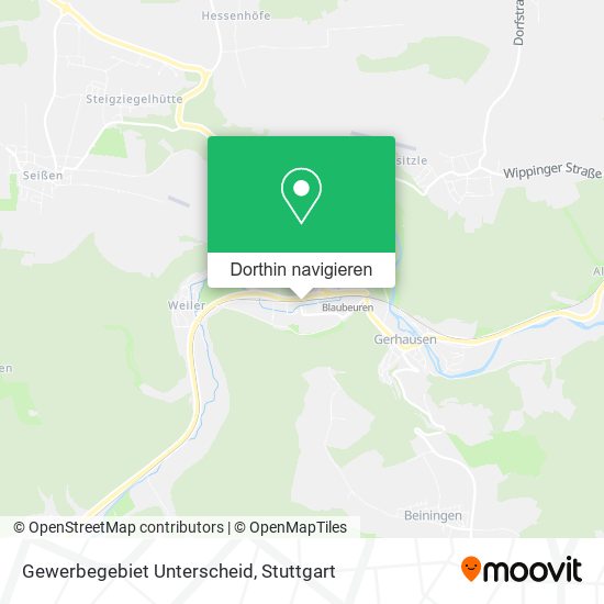 Gewerbegebiet Unterscheid Karte