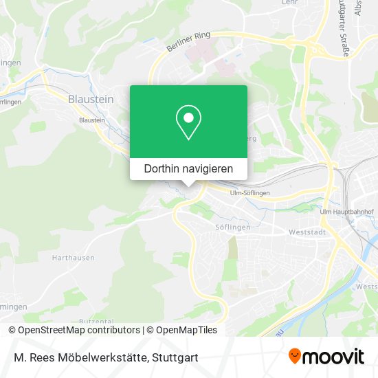 M. Rees Möbelwerkstätte Karte