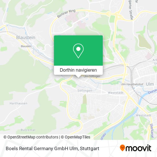Boels Rental Germany GmbH Ulm Karte