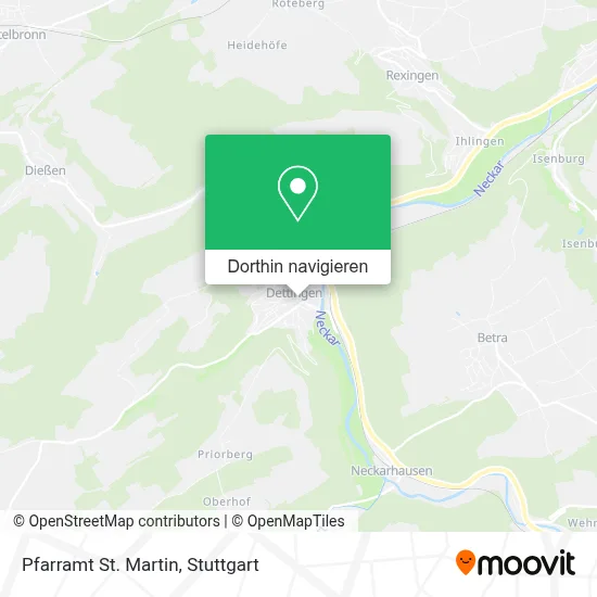 Pfarramt St. Martin Karte