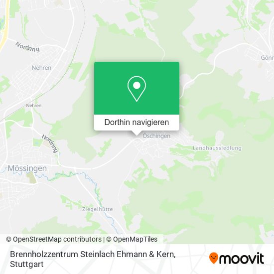 Brennholzzentrum Steinlach Ehmann & Kern Karte
