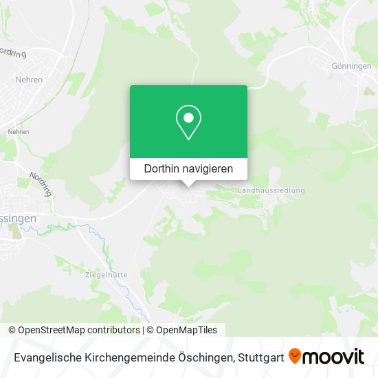 Evangelische Kirchengemeinde Öschingen Karte