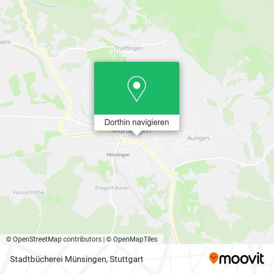 Stadtbücherei Münsingen Karte