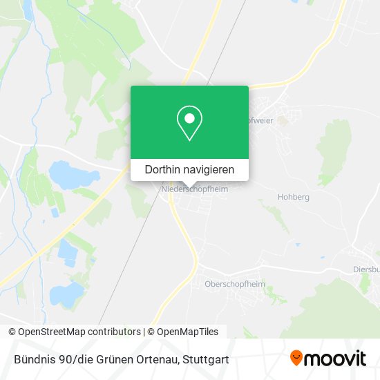 Bündnis 90/die Grünen Ortenau Karte