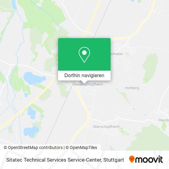 Sitatec Technical Services Service-Center Karte
