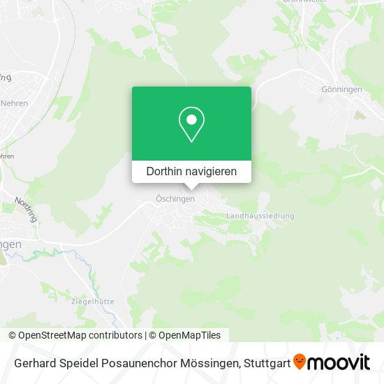 Gerhard Speidel Posaunenchor Mössingen Karte