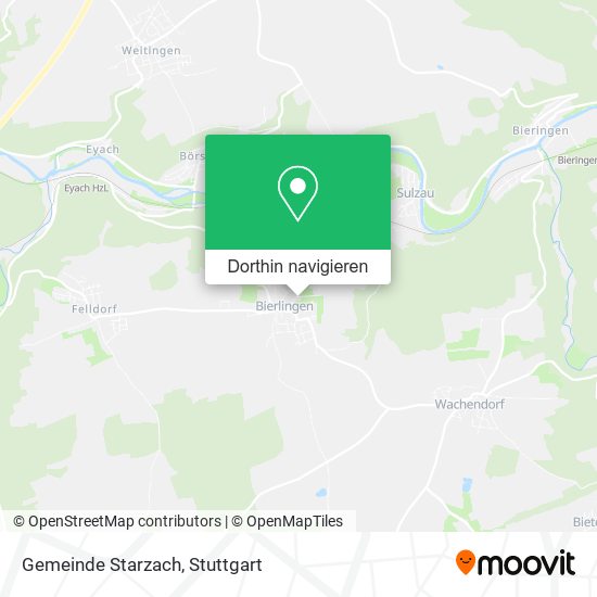 Gemeinde Starzach Karte